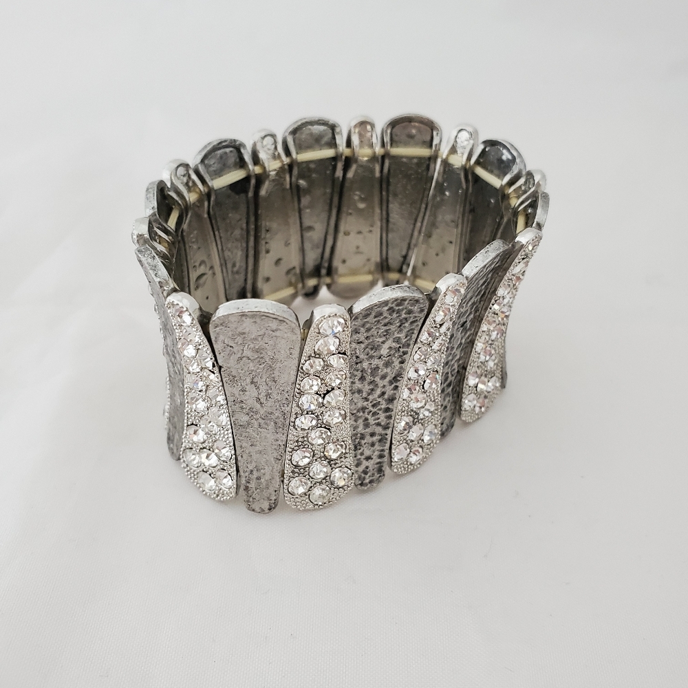 silver tone cuff